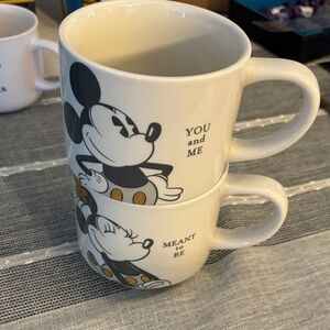 Disney Mickey and Minnie Mouse Mugs